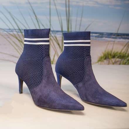 Blaue Sock Boots von Perlato